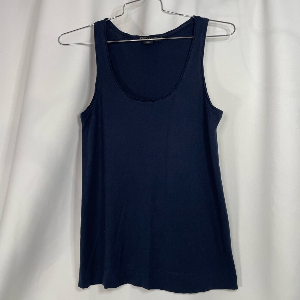 Pendleton navy blue scoop neck tank womens sz S